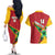 Custom Guyana Cricket Couples Matching Off The Shoulder Long Sleeve Dress and Hawaiian Shirt Go Champions Amazon Warriors