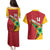 Custom Guyana Cricket Couples Matching Puletasi and Hawaiian Shirt Go Champions Amazon Warriors