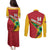 Custom Guyana Cricket Couples Matching Puletasi and Long Sleeve Button Shirt Go Champions Amazon Warriors