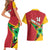 Custom Guyana Cricket Couples Matching Short Sleeve Bodycon Dress and Hawaiian Shirt Go Champions Amazon Warriors