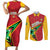 Custom Guyana Cricket Couples Matching Short Sleeve Bodycon Dress and Long Sleeve Button Shirt Go Champions Amazon Warriors