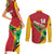 Custom Guyana Cricket Couples Matching Short Sleeve Bodycon Dress and Long Sleeve Button Shirt Go Champions Amazon Warriors