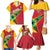 Custom Guyana Cricket Family Matching Mermaid Dress and Hawaiian Shirt Go Champions Amazon Warriors