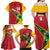 Custom Guyana Cricket Family Matching Off Shoulder Maxi Dress and Hawaiian Shirt Go Champions Amazon Warriors