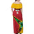 Custom Guyana Cricket Family Matching Off Shoulder Maxi Dress and Hawaiian Shirt Go Champions Amazon Warriors