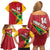 Custom Guyana Cricket Family Matching Off Shoulder Short Dress and Hawaiian Shirt Go Champions Amazon Warriors