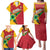 Custom Guyana Cricket Family Matching Puletasi and Hawaiian Shirt Go Champions Amazon Warriors