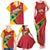 Custom Guyana Cricket Family Matching Tank Maxi Dress and Hawaiian Shirt Go Champions Amazon Warriors