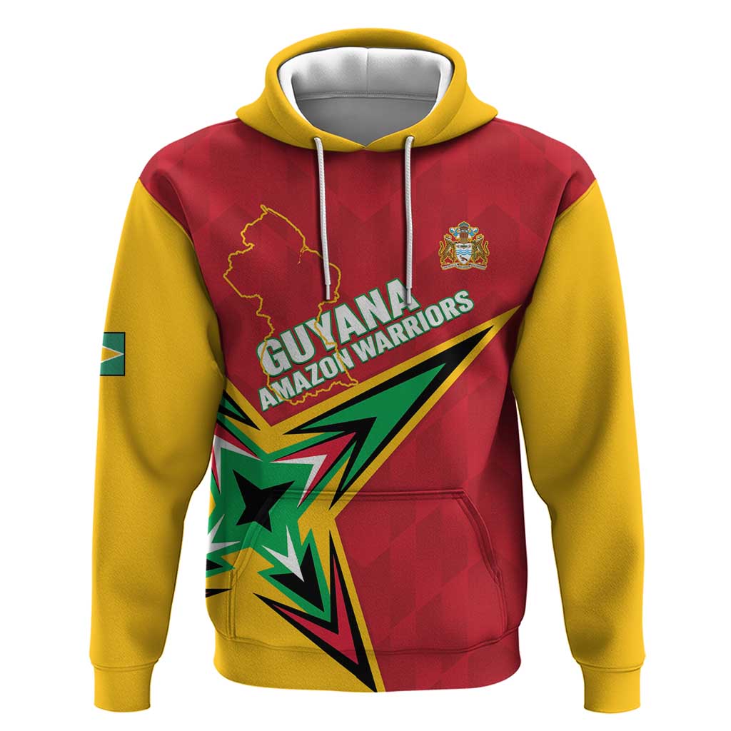 Custom Guyana Cricket Hoodie Go Champions Amazon Warriors