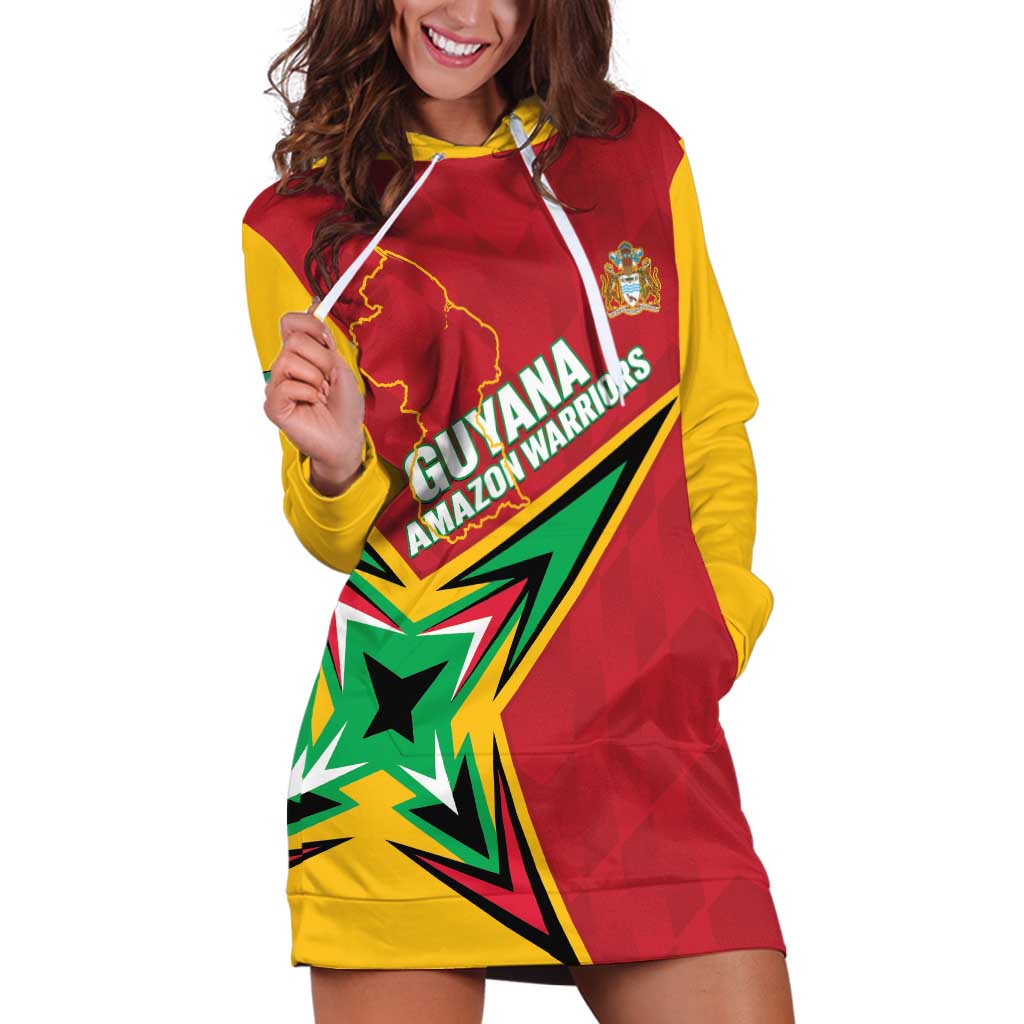 Custom Guyana Cricket Hoodie Dress Go Champions Amazon Warriors