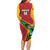 Custom Guyana Cricket Long Sleeve Bodycon Dress Go Champions Amazon Warriors