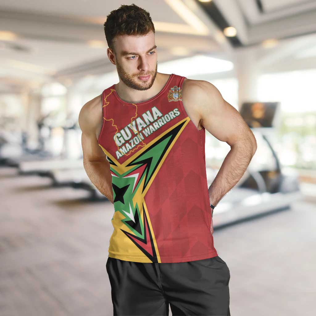 Custom Guyana Cricket Men Tank Top Go Champions Amazon Warriors