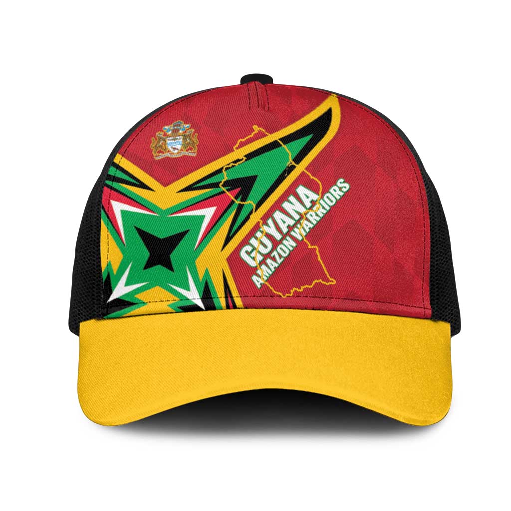 Guyana Cricket Mesh Trucker Cap Go Champions Amazon Warriors - Wonder Print Shop