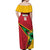 Custom Guyana Cricket Off Shoulder Maxi Dress Go Champions Amazon Warriors