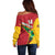 Custom Guyana Cricket Off Shoulder Sweater Go Champions Amazon Warriors