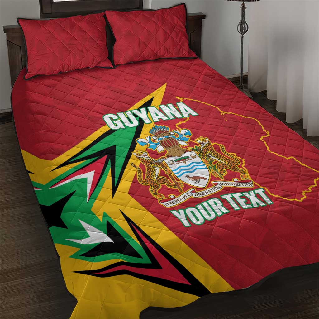 Custom Guyana Cricket Quilt Bed Set Go Champions Amazon Warriors - Wonder Print Shop