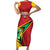 Custom Guyana Cricket Short Sleeve Bodycon Dress Go Champions Amazon Warriors - Wonder Print Shop