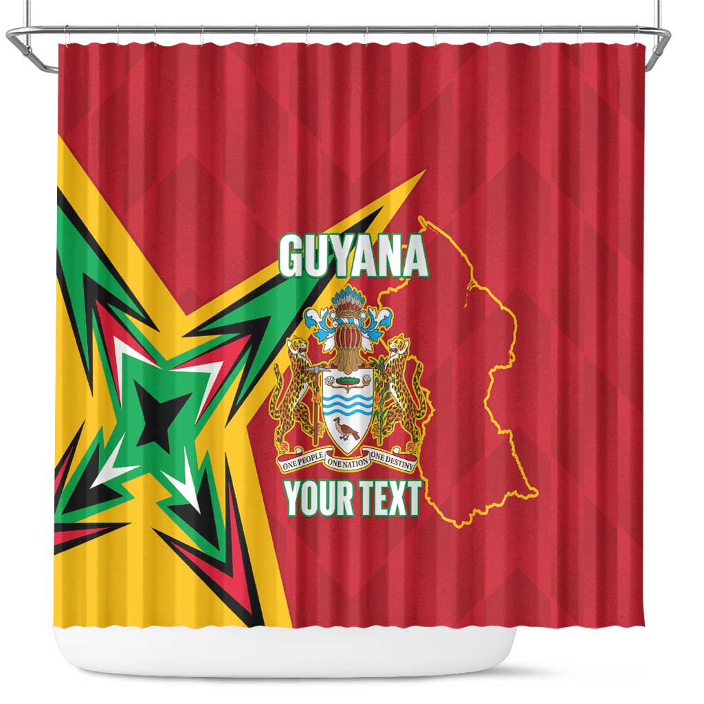 Custom Guyana Cricket Shower Curtain Go Champions Amazon Warriors - Wonder Print Shop