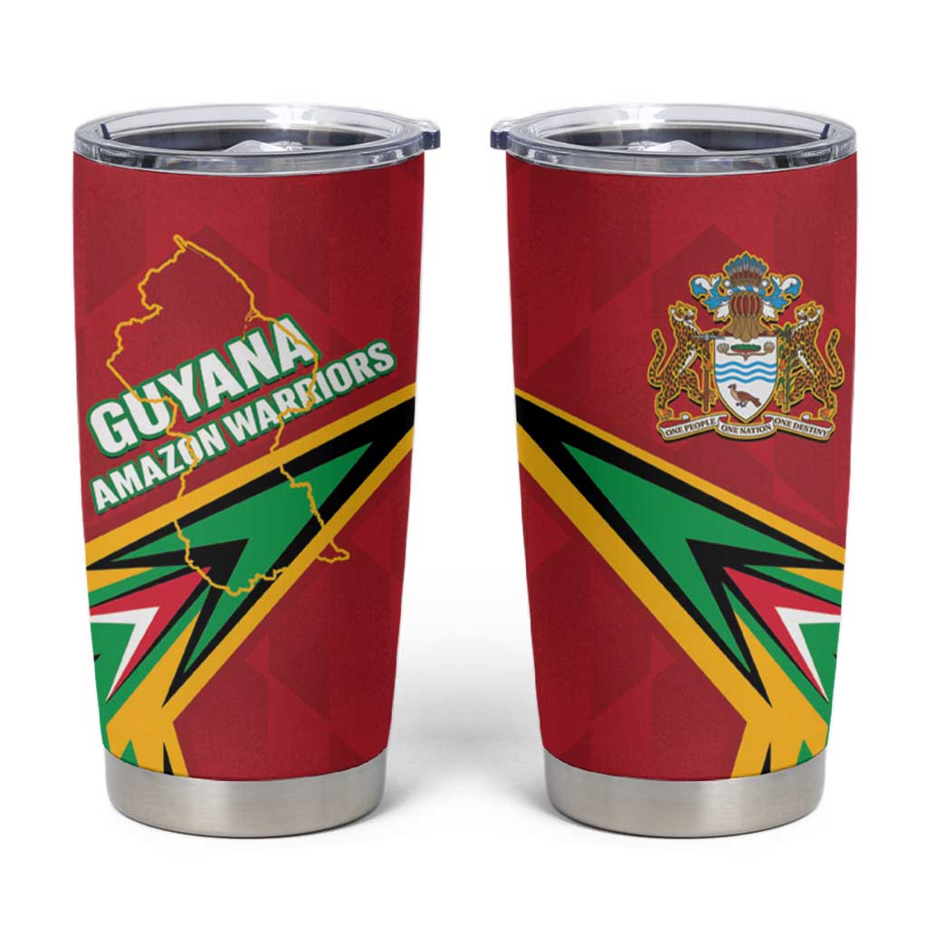 Custom Guyana Cricket Tumbler Cup Go Champions Amazon Warriors - Wonder Print Shop