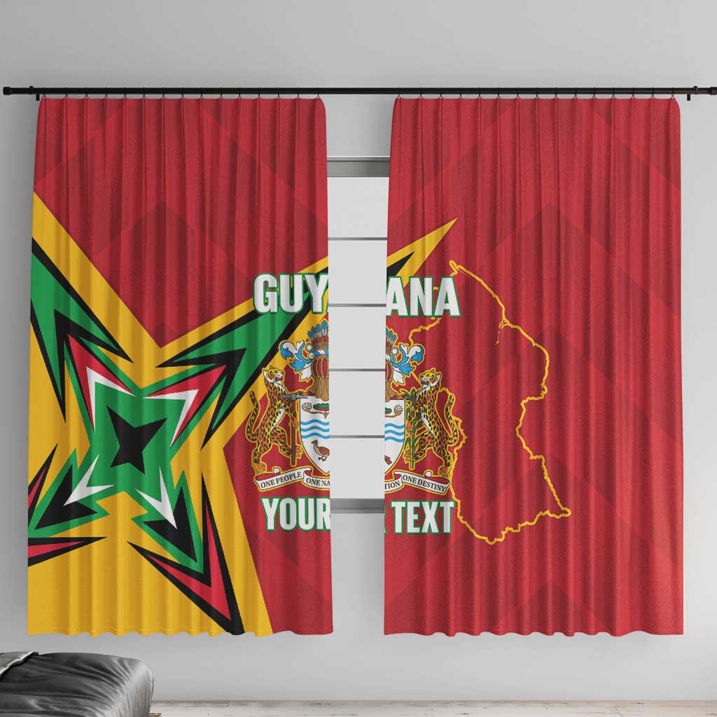 Custom Guyana Cricket Window Curtain Go Champions Amazon Warriors - Wonder Print Shop