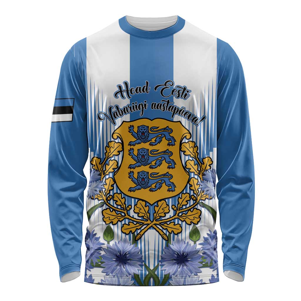 Estonia Independence Day Long Sleeve Shirt Head Eesti Vabariigi Aastapaeva!