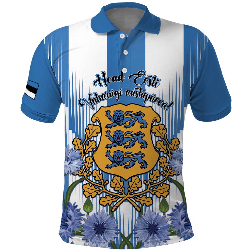 Estonia Independence Day Polo Shirt Head Eesti Vabariigi Aastapaeva!