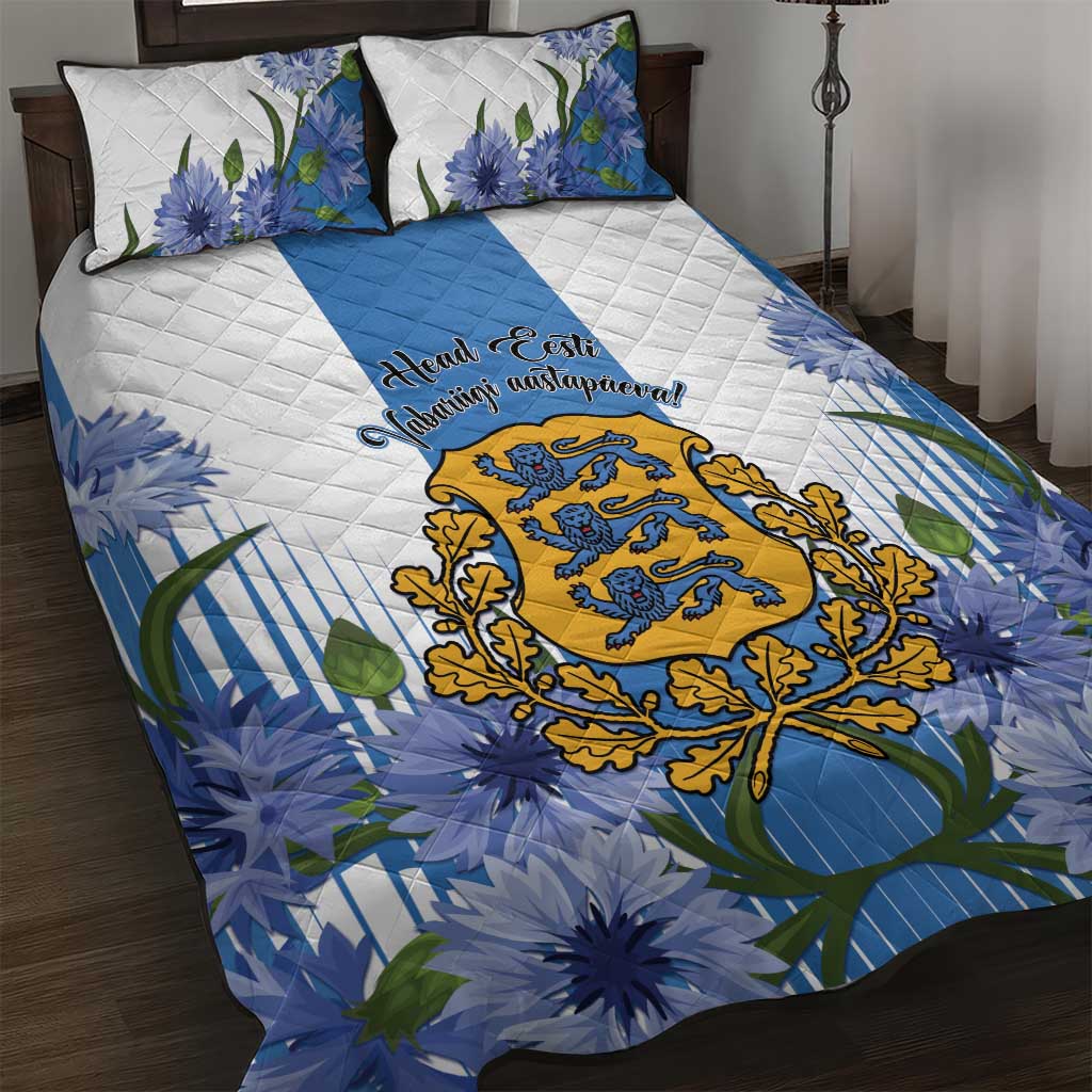 Estonia Independence Day Quilt Bed Set Head Eesti Vabariigi Aastapaeva! - Wonder Print Shop