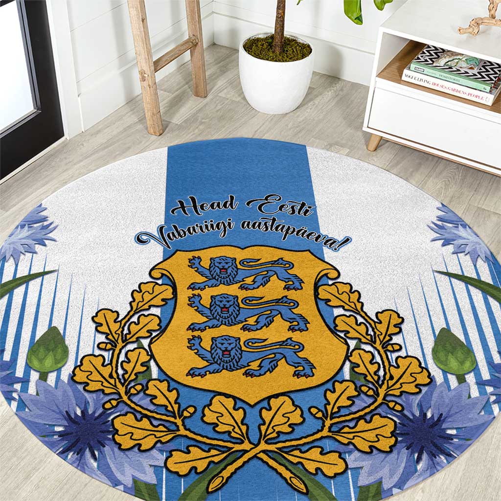 Estonia Independence Day Round Carpet Head Eesti Vabariigi Aastapaeva! - Wonder Print Shop