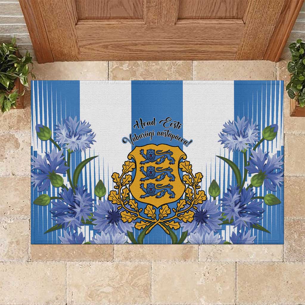 Estonia Independence Day Rubber Doormat Head Eesti Vabariigi Aastapaeva! - Wonder Print Shop