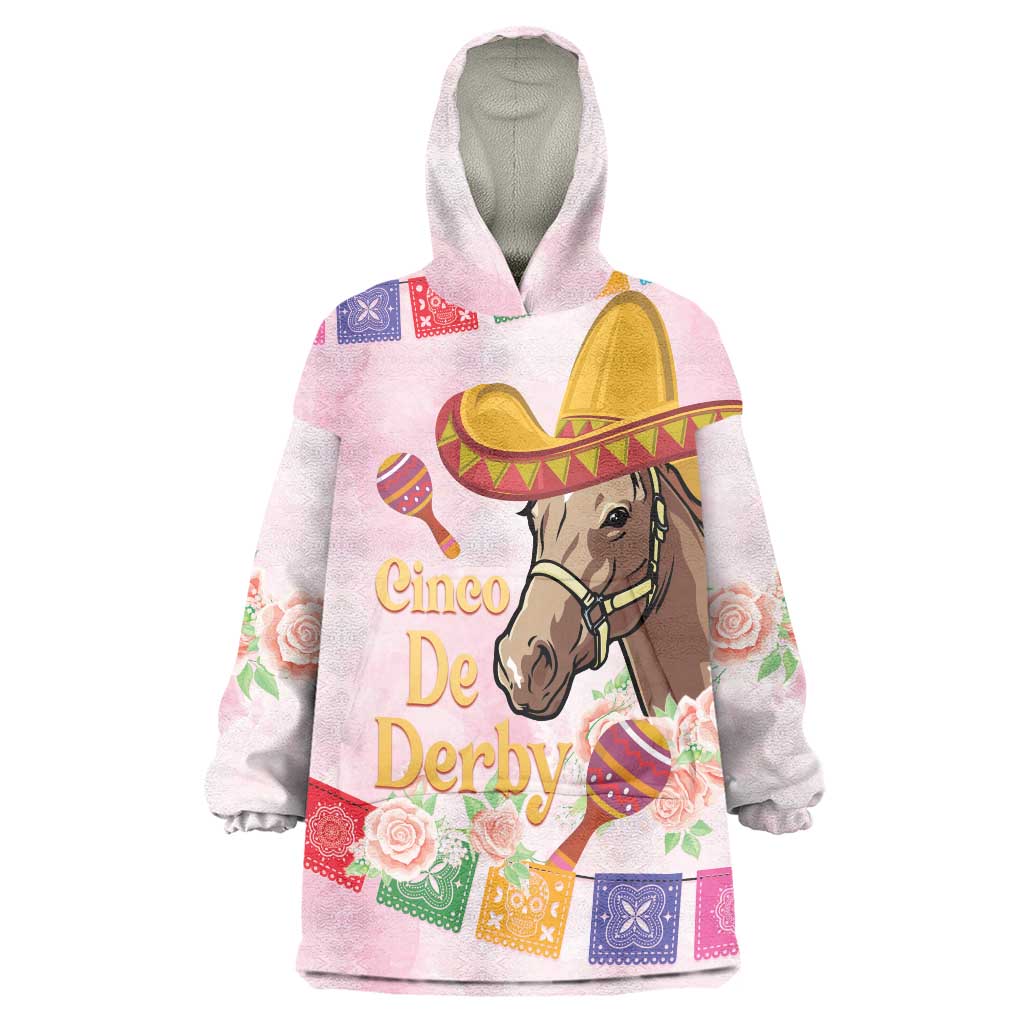 Cinco De Derby Wearable Blanket Hoodie 2025 Sombrero Horse Racing