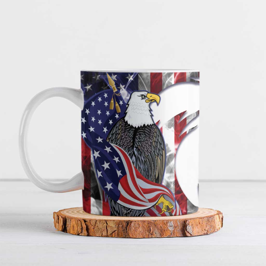 United States Guam Ceramic Mug USA Eagle Guahan Seal Bougainvillea - Wonder Print Shop