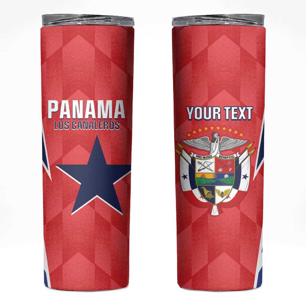 Custom Panama Football Skinny Tumbler 2025 Vamos Los Canaleros