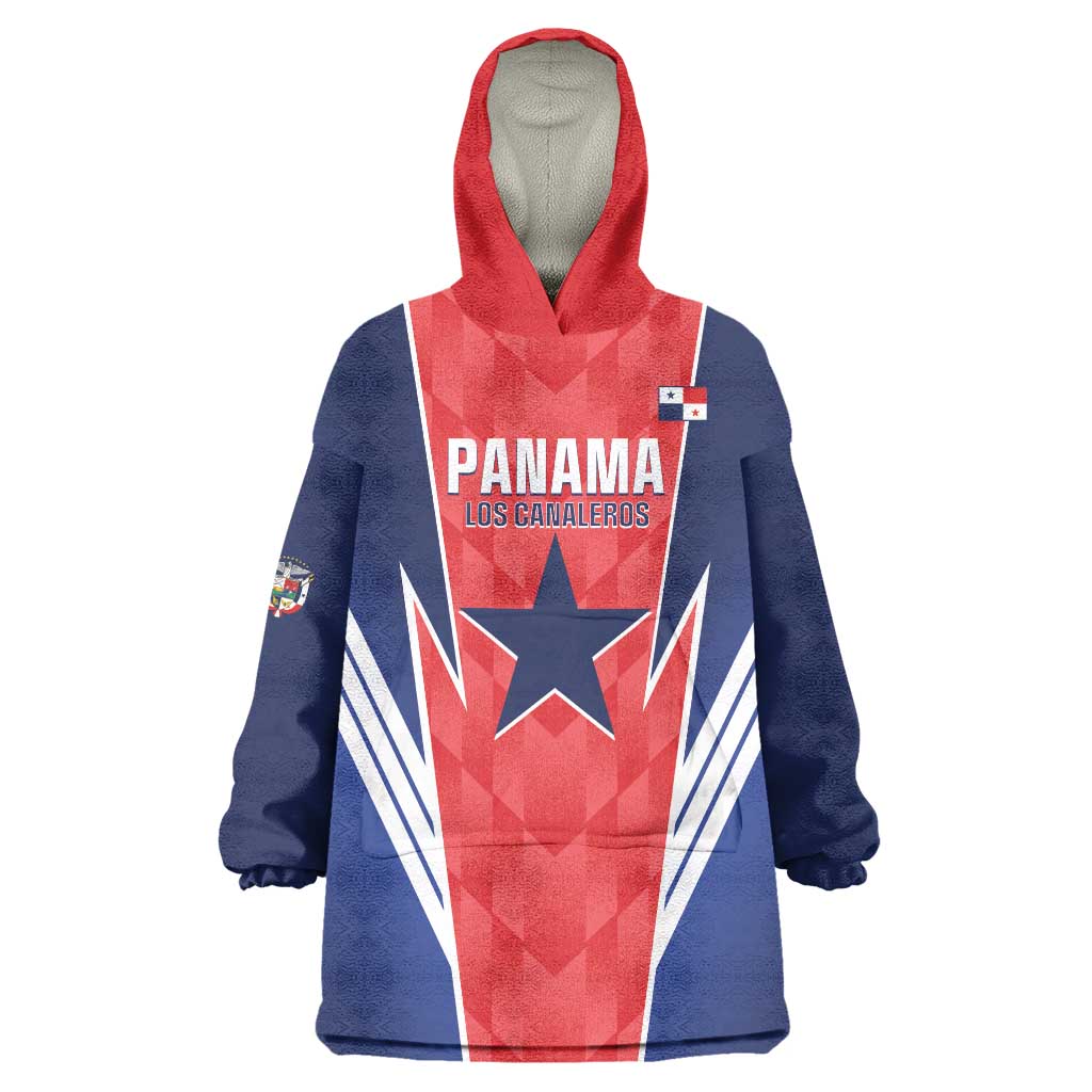 Custom Panama Football Wearable Blanket Hoodie 2025 Vamos Los Canaleros