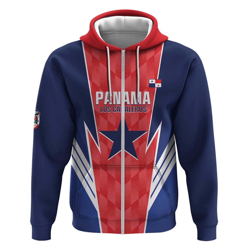 Custom Panama Football Zip Hoodie 2025 Vamos Los Canaleros