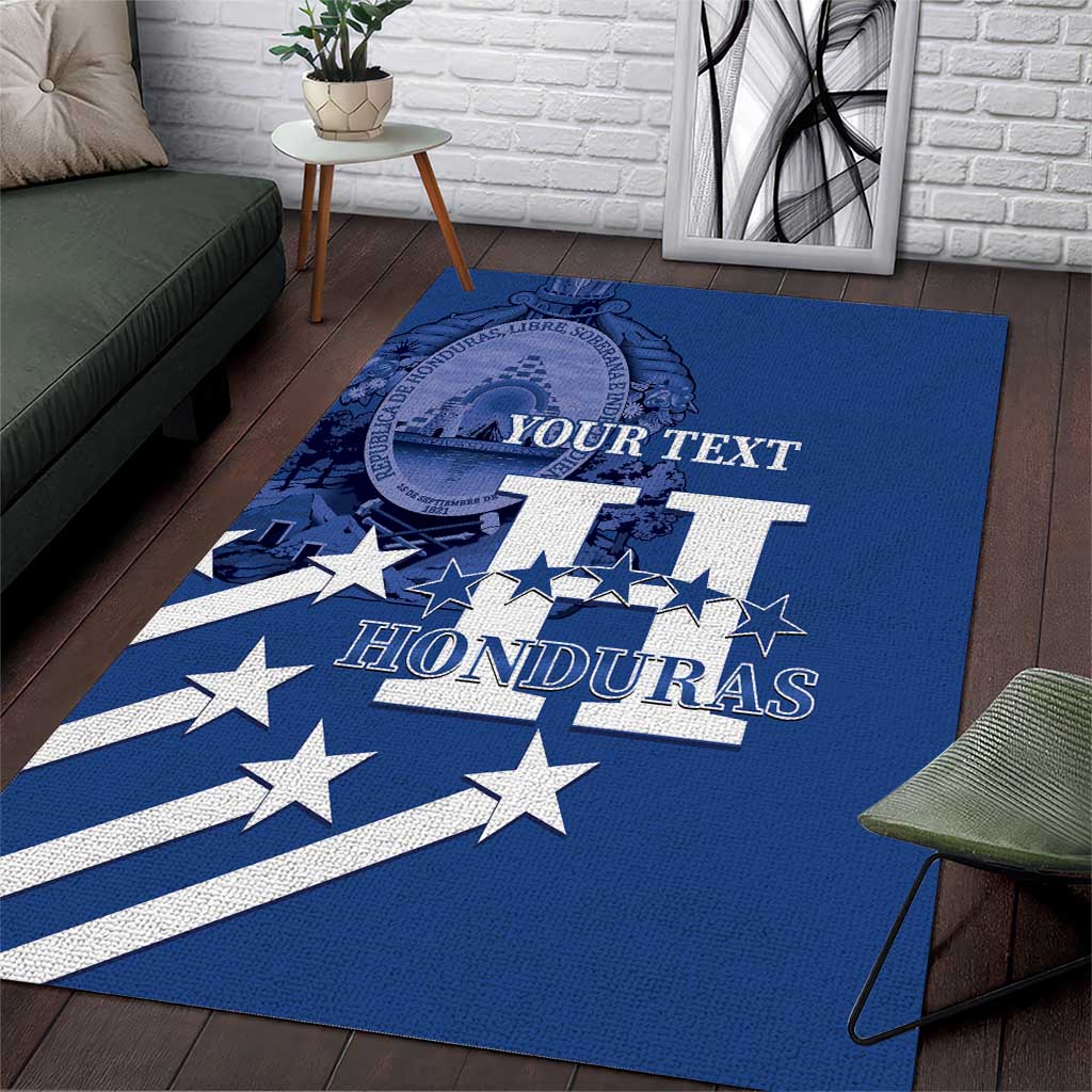 Custom Honduras Football Area Rug 2025 Vamos Los Catrachos