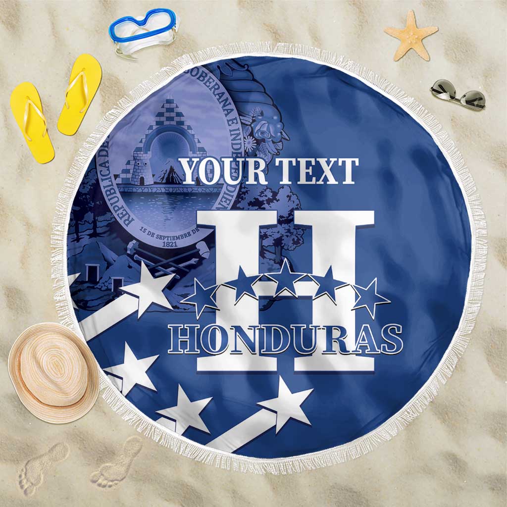 Custom Honduras Football Beach Blanket 2025 Vamos Los Catrachos