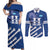 Custom Honduras Football Couples Matching Off Shoulder Maxi Dress and Long Sleeve Button Shirt 2025 Vamos Los Catrachos