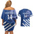 Custom Honduras Football Couples Matching Off Shoulder Short Dress and Hawaiian Shirt 2025 Vamos Los Catrachos