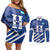 Custom Honduras Football Couples Matching Off Shoulder Short Dress and Long Sleeve Button Shirt 2025 Vamos Los Catrachos