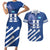 Custom Honduras Football Couples Matching Short Sleeve Bodycon Dress and Hawaiian Shirt 2025 Vamos Los Catrachos