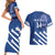 Custom Honduras Football Couples Matching Short Sleeve Bodycon Dress and Hawaiian Shirt 2025 Vamos Los Catrachos