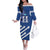 Custom Honduras Football Family Matching Off The Shoulder Long Sleeve Dress and Hawaiian Shirt 2025 Vamos Los Catrachos