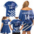 Custom Honduras Football Family Matching Off Shoulder Short Dress and Hawaiian Shirt 2025 Vamos Los Catrachos