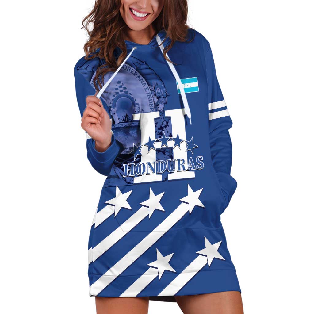 Custom Honduras Football Hoodie Dress 2025 Vamos Los Catrachos