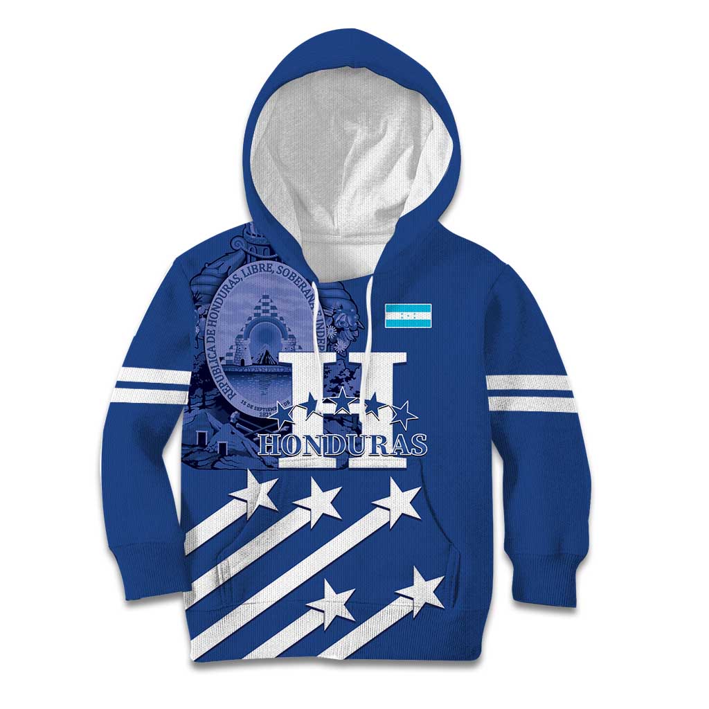 Custom Honduras Football Kid Hoodie 2025 Vamos Los Catrachos