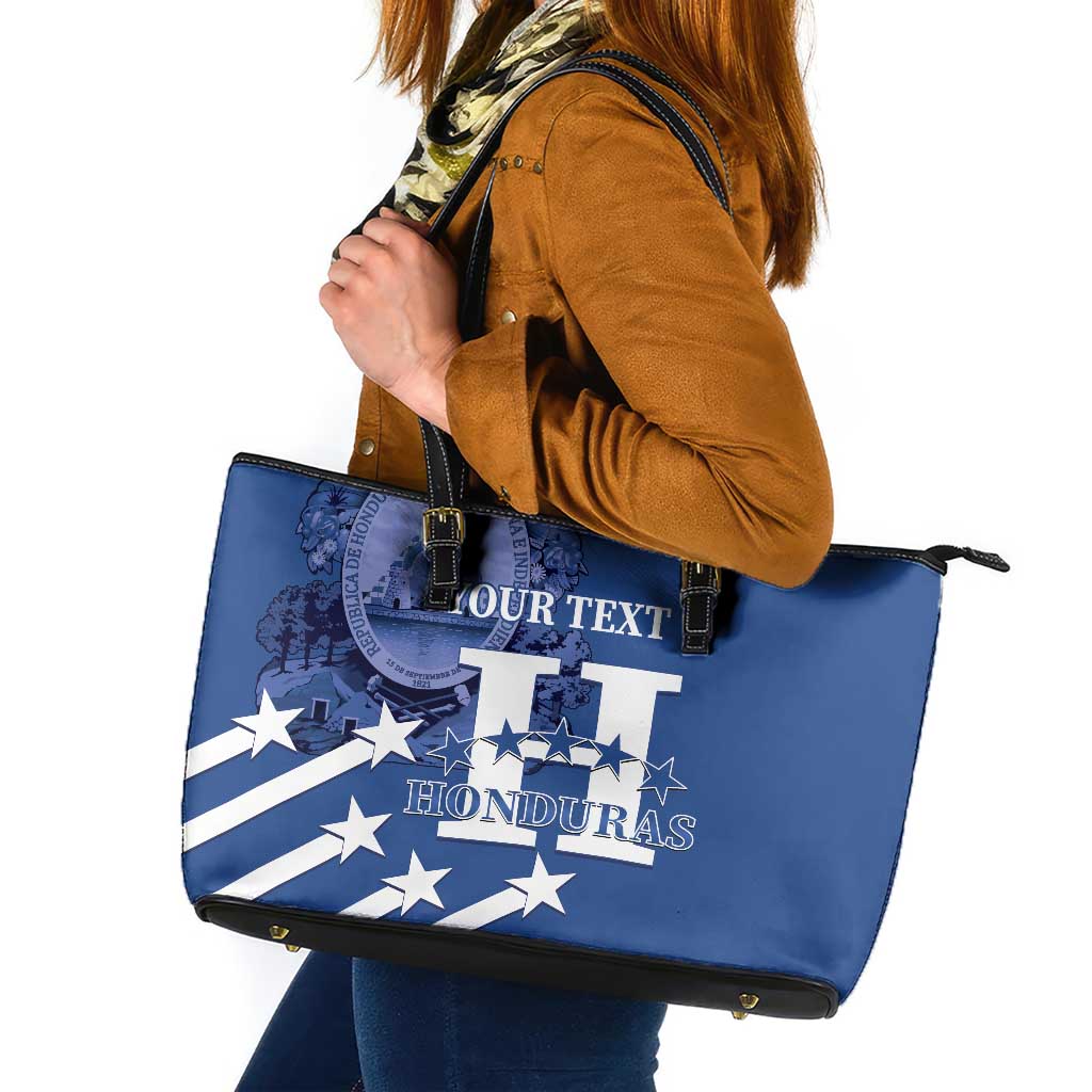 Custom Honduras Football Leather Tote Bag 2025 Vamos Los Catrachos