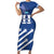 Custom Honduras Football Short Sleeve Bodycon Dress 2025 Vamos Los Catrachos