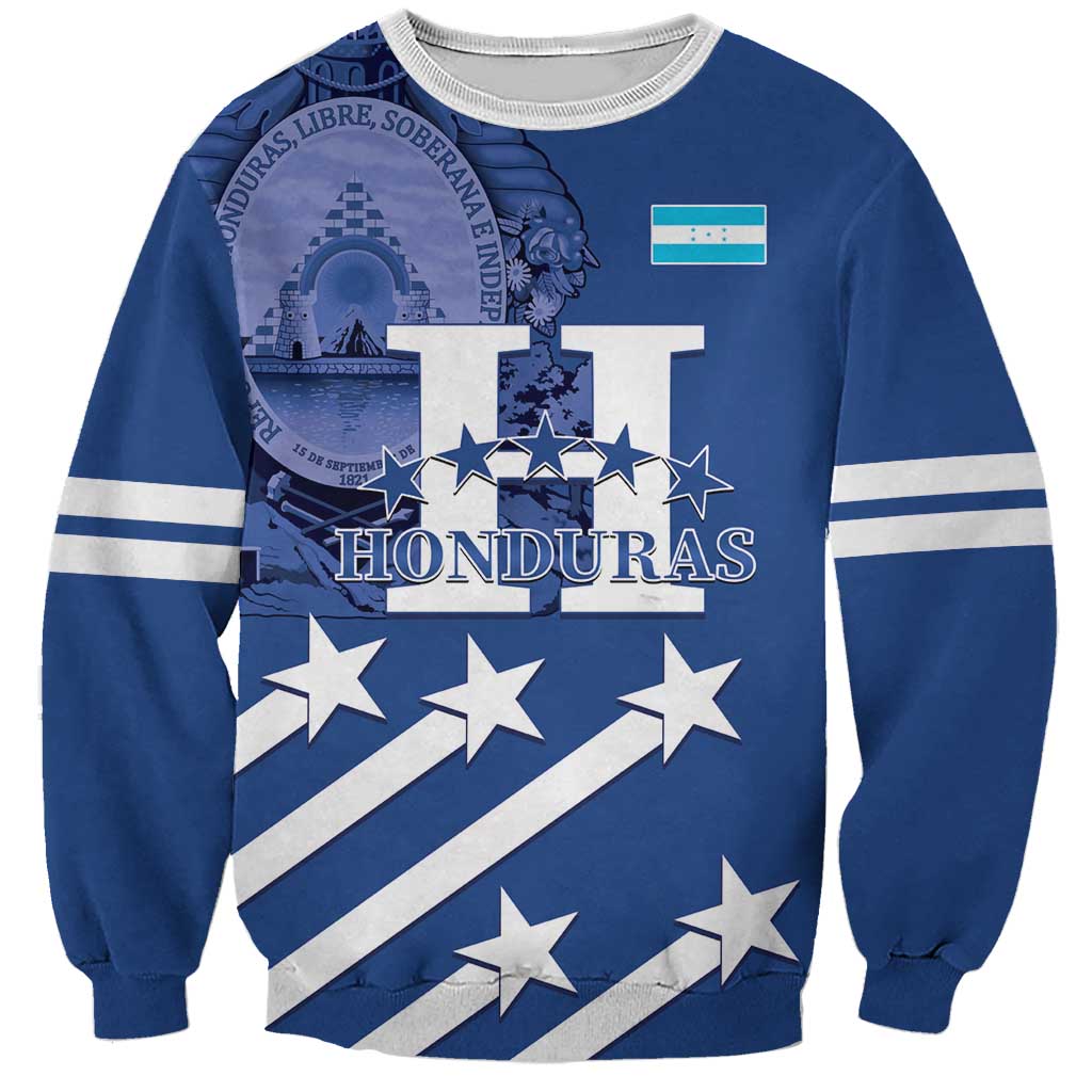 Custom Honduras Football Sweatshirt 2025 Vamos Los Catrachos