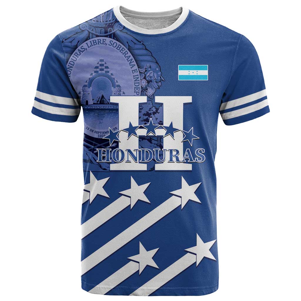 Custom Honduras Football T Shirt 2025 Vamos Los Catrachos