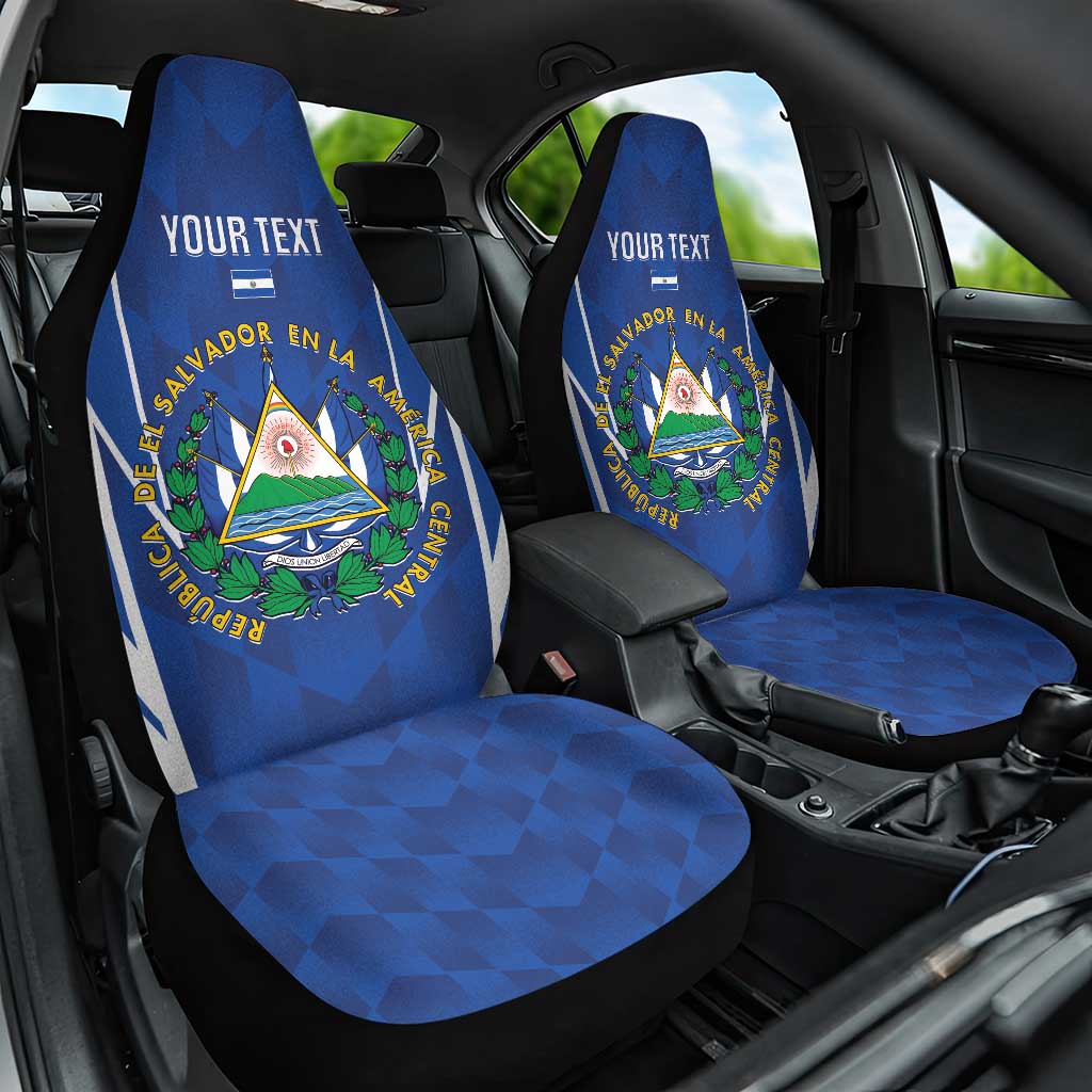 Custom El Salvador Football Car Seat Cover 2025 Vamos La Selecta